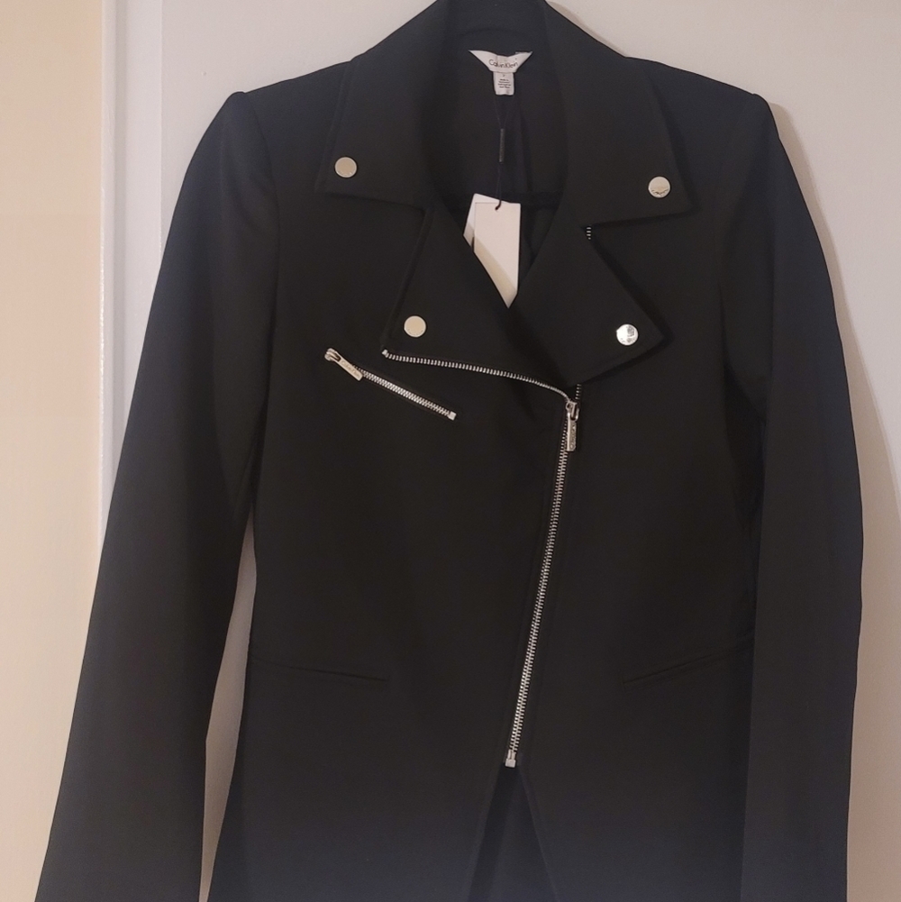 Calvin Klein Asymmetrical Zip Jacket - Picture 4 of 12